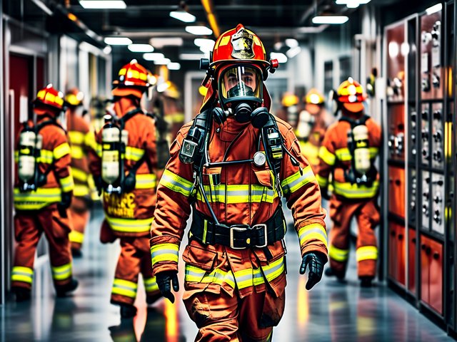 消防服反光条耐热性测试-3