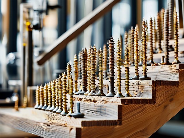 木材楼梯扶手螺钉试验