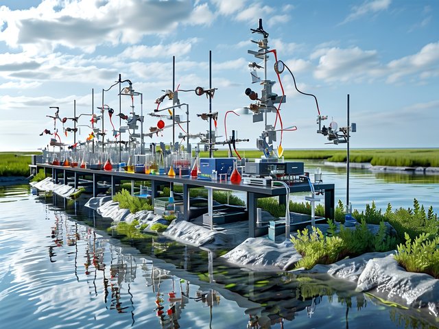 河口潮滩湿地生态工程效果检测