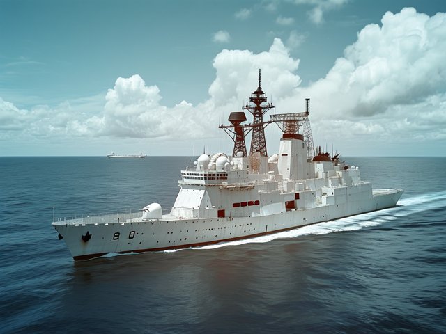 海上舰船红外试验